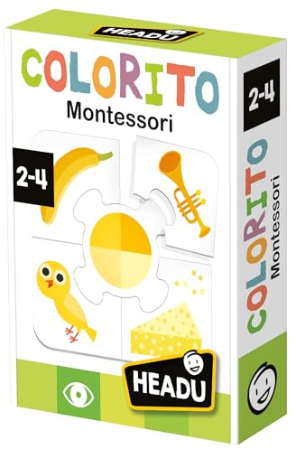 HEADU - Colorito Montessori - Riconosci e Associa i Colori! | Gioco Educativo Bambini 2 3 4 Anni, Giochi Montessori, Gioco Didattico per Imparare a Distinguere i Colori, Regalo Bambina Regalo Bambino