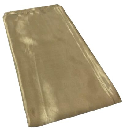 Shoes Lane New Satin Silk Shiny Plain Solid Colours Large Square Plain Head Neck Scarf Wrap 90 X 90 cm (Champagne)
