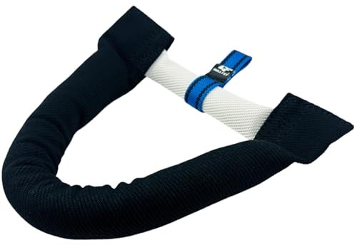 Bull Fit Manicotto a Ferro di Cavallo per Cani 30 cm - Salsicciotto Robusto per l'Addestramento, Tiro alla Fune e Giochi, Nero