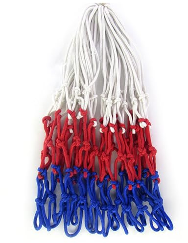 2 Pezzi Rete da Basket Sostitutiva, Rete per Canestro da Basket, Rete da Basket Sostitutiva, Rete da Basket in Nylon Resistente Alle Intemperie, Adatta a Tutti i Canestri da Basket