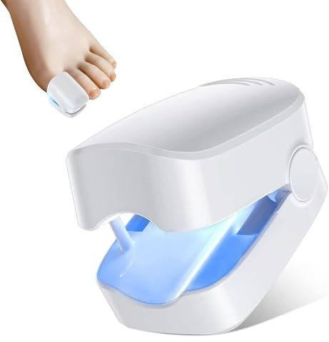 Dispositivo de tratamiento láser de micosis uñas de pies,tipo C Carga, Micosis Uñas de Pie Limpieza,Reparación de uñas Efectiva para Micosis Uñas de Pies,Micosis Pie,7 Min por día