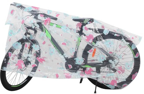 Toddmomy Universal Waterproof Bike and Motorcycle Cover 180x120cm Small Size Dustproof Wear-resistant Outdoor Protection for Electric and Standard Bicycles