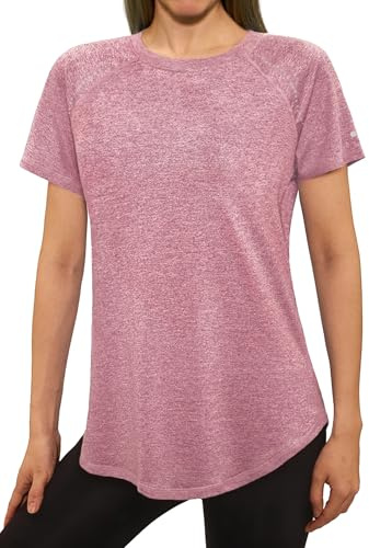 Gyabnw Maglia Sportiva Donna con Scollo Tondo T-Shirt Sportiva Donna Maniche Corte per Fitness Yoga e attività Outdoor