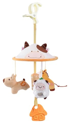 Generisch Juguetes para bebés para cochecitos | móvil con música para niños pequeños | Accesorios para Cochecito para niñas