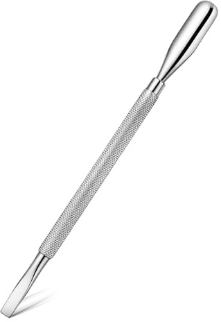 Tyqour Nail Cuticle Pusher Tool Cuticle Remover Tool Professional Double Ended Metal Cuticle Pusher Durable Manicure and Pedicure Tool for Finger & Toenails