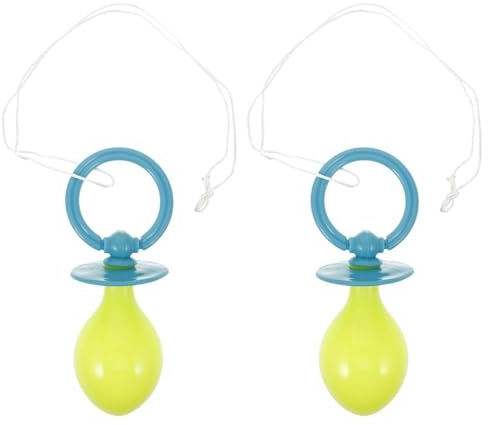 GALPADA 2pcs Jumbo Pacifier Costume Accessory for Adults, Lightweight Plastic Large Pacifier Prop, Free from Unpleasant Odors, for Cosplay and Photo Booth Party Decorations