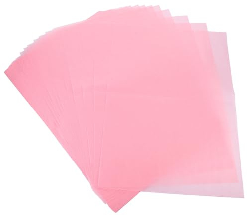 PACKOVE 100 Pièces Papier de Soie Créatif Rose 50x35cm pour Emballage Présent et Fleurs, Facile à Découper et Pliable, pour Décorations Festives et Fêtes