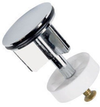 LKT - Tappo saltarello da lavandino, diametro 38 mm, cromato (38 mm)