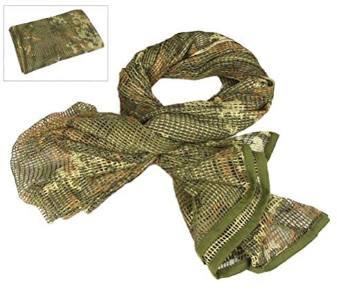 LOOGU Desert Netting écharpe Tactique Miliary Camo Foulards en Maille pour Hommes et Femmes Wraps
