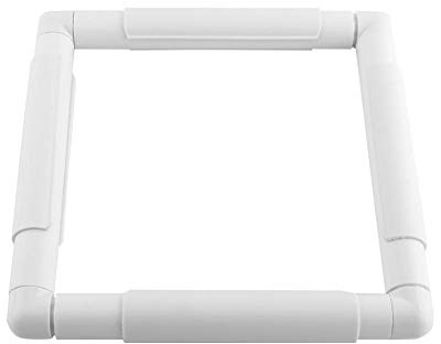 Aro de bordado cuadrado, marco de costura de aros de coser de rectángulo de plástico para coser bricolaje(20.3*20.3cm)