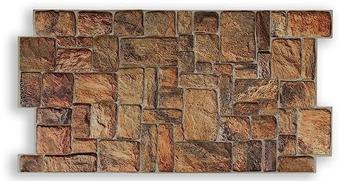 Grace Baltic Panneaux muraux 3D pour décoration murale intérieure, plaques fines et flexibles en PVC non adhésives, tatouages de décoration murale intérieure, matériau PVC 3D (22 pièces/10,78 m²)