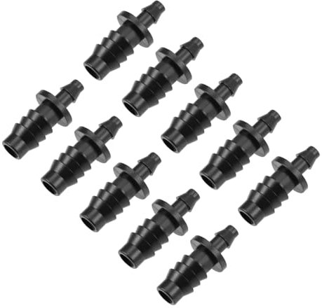 QUARKZMAN Barb Gouttes Tuyau Connecteur 4mm et 8mm Intérieur Diamètre Tuyau Raccord Droit pour Jardin Agriculture Irrigation Système, Plastique 40pcs