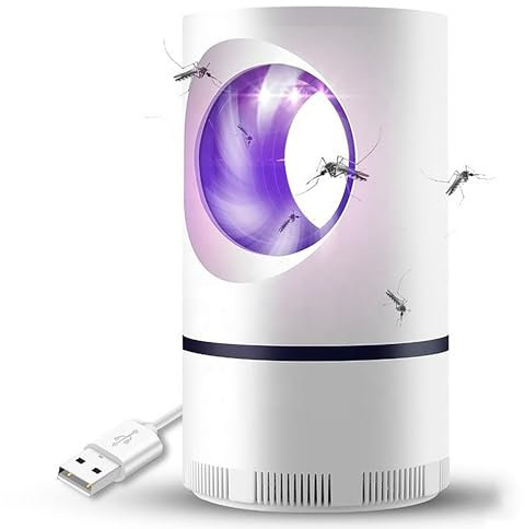 MOSKILLTO Mata Mosquitos Electrico Lampara antimosquitos, tecnología Vortex, Bajos db, Repelente sin Sprays para jardín, salón, Cocina, Mata Insectos con USB.