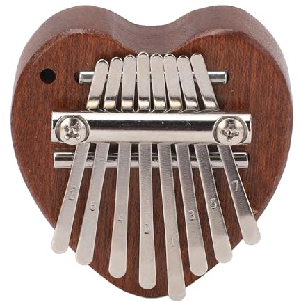 Piano med 8 Tangenter, Klart och Behagligt Ljud Utmärkt Ljudkvalitet, Pålitlig Konstruktion för Barn (XA65 Heart Shape)
