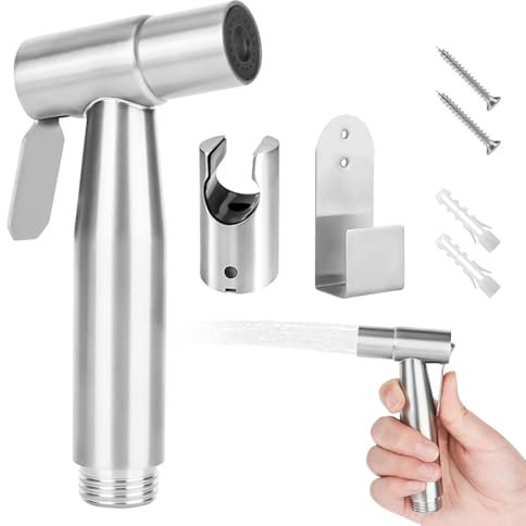 bssmmai Robinet pour WC à main, douche hygiénique pour WC, robinet bidet pour robinet hygiénique, douche bidet pour pulvérisateur, toilettes