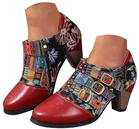 Botas de Campo,Botas Equitacion Mujer Comodos Elegantes con Forro Calido y Suela Antideslizante Botines Campera Botines Estilo Motero Trekking Zapatos con Tacón Cuña Senderismo