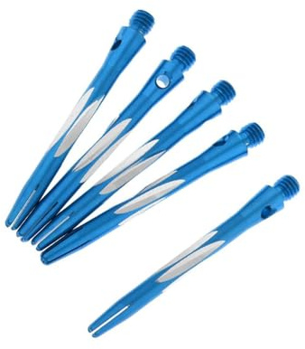 KIXZSAZ Freccette in lega di alluminio, asta media da 50 mm, resistenti e leggere, con punte in acciaio o morbide. Freccette resistenti e leggere. Accessori per, asta con filettatura media.