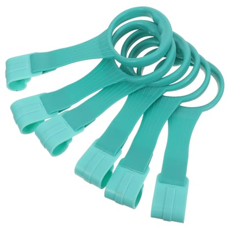 HIAKDOFT Anillos de Asistencia para Caminar y Soporte de Seguridad para Bebés, 6 Piezas, Color Verde Claro, Accesorio Ergonómico de Plástico Seguro para Parques y Cunas Infantiles,