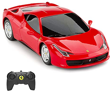 RASTAR Voiture télécommandée Ferrari 458 Italia 1:24 - Ferrari 458 - Rouge Ferrari