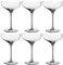 Leonardo Poesia Champagnerschale 6er Set, spülmaschinengeeignete Sektgläser, Champagnergläser, Höhe 16 cm, 260 ml, grau, 022385