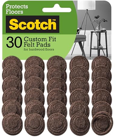 Scotch SP885-NA Custom Fit Felt Pads, Brown