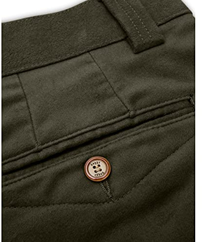 Hoggs of Fife Carrick Stretch Technical Moleskin Trouser Olive 36 Short