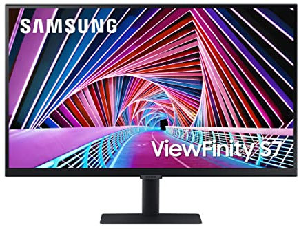 Samsung Monitor HRM ViewFinity S70A (S27A704), Flat, 27, 3840x2160 (UHD 4K), HDR10, IPS, Bezeless, 60 Hz, 5 ms, HDMI, USB, Display Port, Ingresso Audio, PIP e PBP, Eye Saver Mode, Flicker Free