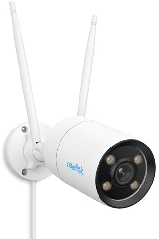 Reolink ColorX Telecamera Wi-Fi Esterno/Interno, Visione Notturna True Color, Apertura F1.0, Sensore 1/1,8, 2K Videocamera Sorveglianza WiFi, Rilevamento Intelligente, Audio a 2 Vie, CX410W