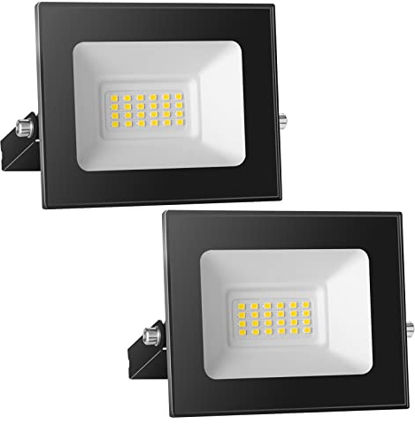 Royana 20W 12V LED Fluter Strahler Scheinwerfer 12 Volt Warmweiß Außen Flutlicht IP65