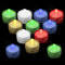 DAWRIS 12 velas de té LED, sin llama, velas LED realistas y brillantes parpadeantes, velas de té parpadeantes, velas de té con pilas, velas artificiales eléctricas en color para decoración de fiestas