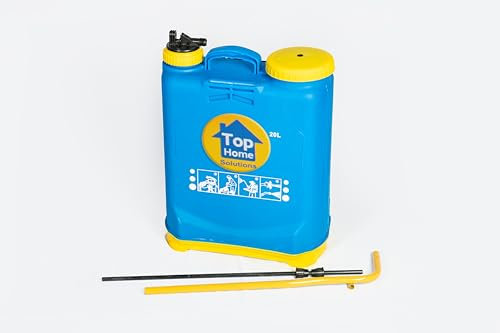 DEEJAAH® 16 Litre Knapsack Sprayer, Pump Action Manual Garden Sprayer with Adjustable Nozzle & Lockable Trigger - Weed Killer Pressure Spray - Ideal for Pesticides, Fungicides, Insecticides