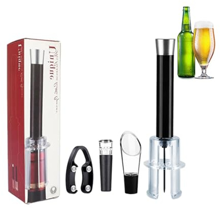 Ouvre-bouteille de vin rouge, kit d'ouverture de vin | Accessoires multifonctionnels pour décapsuleur de vin - Ouvre-bouteille de vin manuel, kit d'ouverture de bouteille robuste