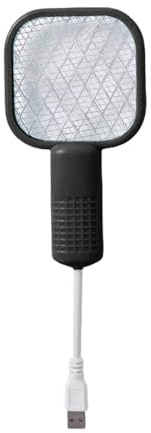 Fly Swatter Electric, Racchetta Zanzare, Zanzariera Elettrica USB Con Luce UV, Griglia Di Sicurezza A 5 Strati, Racket Zapper A Mosca Portatile Per Casa, Ufficio E Campeggio