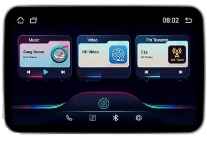 Nackstöd Monitor Pekskärm 4G Versio Tablet Trådlös Bil Baksäte Videospelare Bluetooth(2PCS (4G Version))