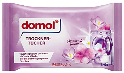 domol Toallitas para secadora Blütentraum, 25 unidades
