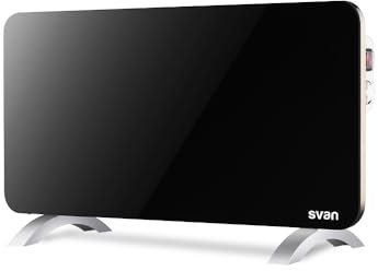 SVAN Radiador Plano 1 Elemento Svan 1500 W 2 Niveles de Funcionamiento Cristal Negro Manual