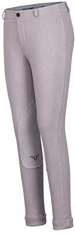 TuffRider Children's Whimsical Horse Embroidered Pull-On Jodhpurs - Lilac Gray - 6