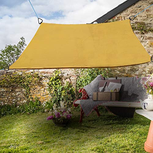 Green Bay Square Anti-UV Sun Shade Sail Outdoor Patio Party Sunscreen Canopy Sunsail 2x2m Sand