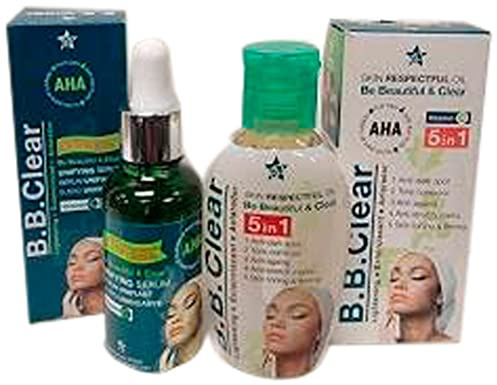 B.B klar olja och serum för att klargöra fläckar med vitamin E och fruktsyror 60 ml och 30 ml
