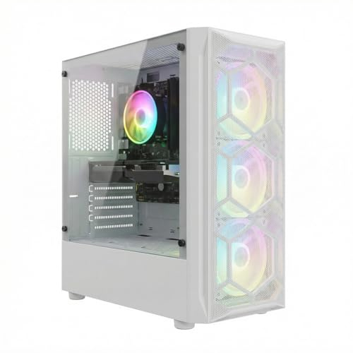 STGsivir Gaming PC, GeForce RTX 3060 12GB GDDR6,Core i7 8th bis zu 4.1 Ghz,32GB DDR4,1TB SSD,WLAN 6,BT5.0,RGB Lüfter x3,Windows11 Pro,Gamer PC Computer Desktop