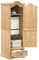 Willood Kleiderschrank Mit 1 Schubkasten Corona 55x52x170cm Massivholz Kiefer Garderobenschrank mit Metallgriff, Holzschrank Schrank für Schlafzimmer, Drehtürenschrank