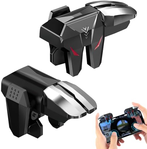 Contrôleur de Jeu Mobile PUBG, L1R1 Gachette Déclencheu Manette pour Telephone, Controller Trigger Portable Gamepad Joystick Universel pour Android et iOS