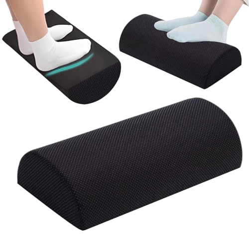 Repose-pieds bureau ergonomique, coussin mousse haute densité pour améliorer la posture, soulager le stress et offrir plus de confort à la maison ou au travail
