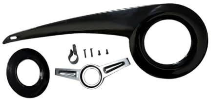 Aymzbd Carter de Chaîne, Carter de Chaîne de Vélo de Loisir, Boîtier 38T-40T, Installation Facile, Protection du Pédalier et, Noir
