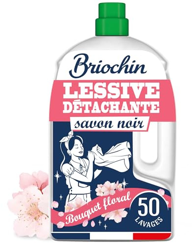 BRIOCHIN Lessive liquide savon noir, détachante, 50 lavages