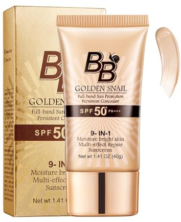 Getönte Tagescreme,BB Sonnenschutzcreme,BB Cream SPF 50,Sunscreen SPF 50 mit hoher Deckkraft,Getönte Tagescreme mit Lichtschutzfaktor und Feuchtigkeit,Sonnencreme Gesicht für alle Hauttypen