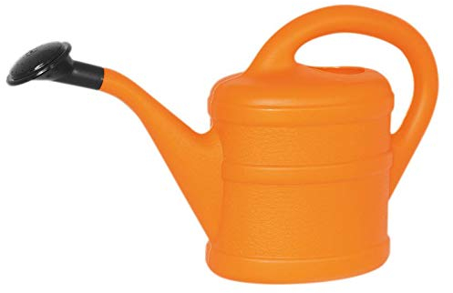 Geli - Goods for green Gartengie?kanne Kindergie?kanne Blumenkanne Gie?kanne Blumenkanne Spielzeuggie?kanne 1l Fassungsverm?gen Bunt Gie?en Blumen Pflanzen (Orange)