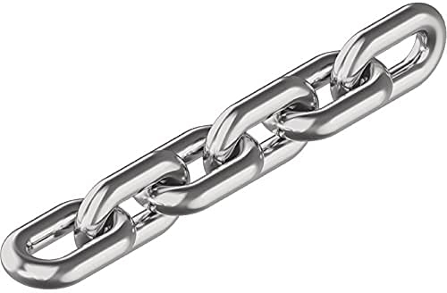 DIN 766 Edelstahlkette kurzgliedrig Ø 3, 4, 5, 6, 8, 10 mm (Meterware) Rundstahlkette Edelstahl A4 (Ø 5 mm, Meterware)