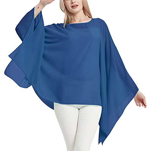 CuteSwan Ladies Womens Chiffon Lagenlook Batwing Sleeve Casual Loose Kaftan Tunic Top Blouse