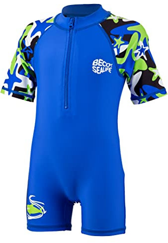 BECO Unisex Kinder Sunsuit-831 Sonnenanzug, blau, 128 cm